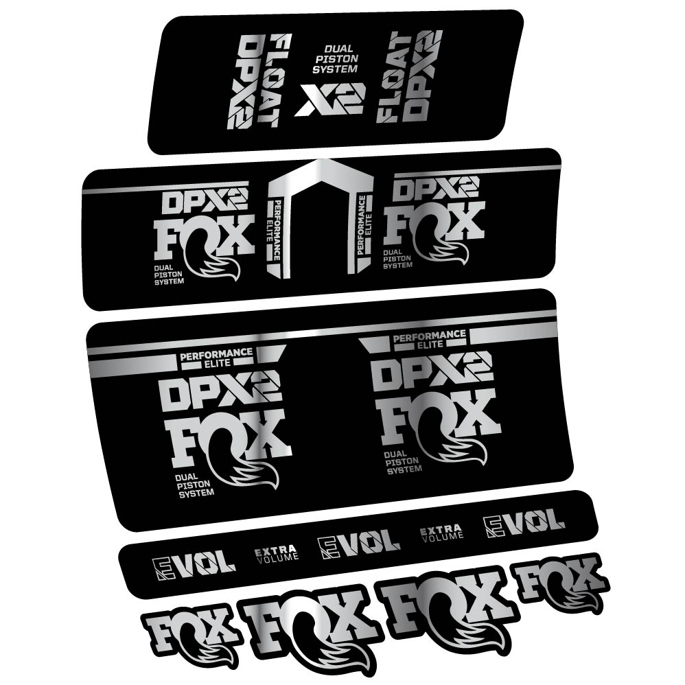Stickers Fox DPX2 Performace Elite 2021 compatibles Autocollants amortisseur