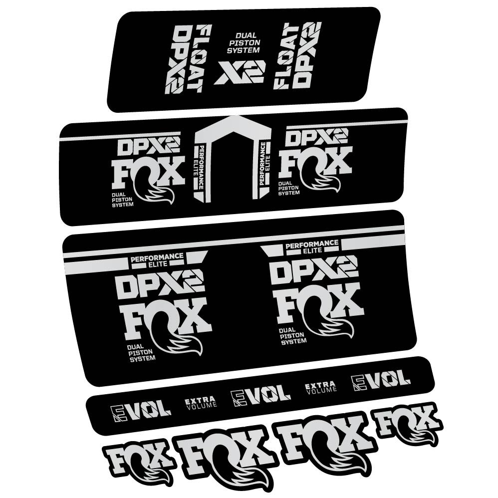 Stickers Fox DPX2 Performace Elite 2021 compatibles Autocollants amortisseur