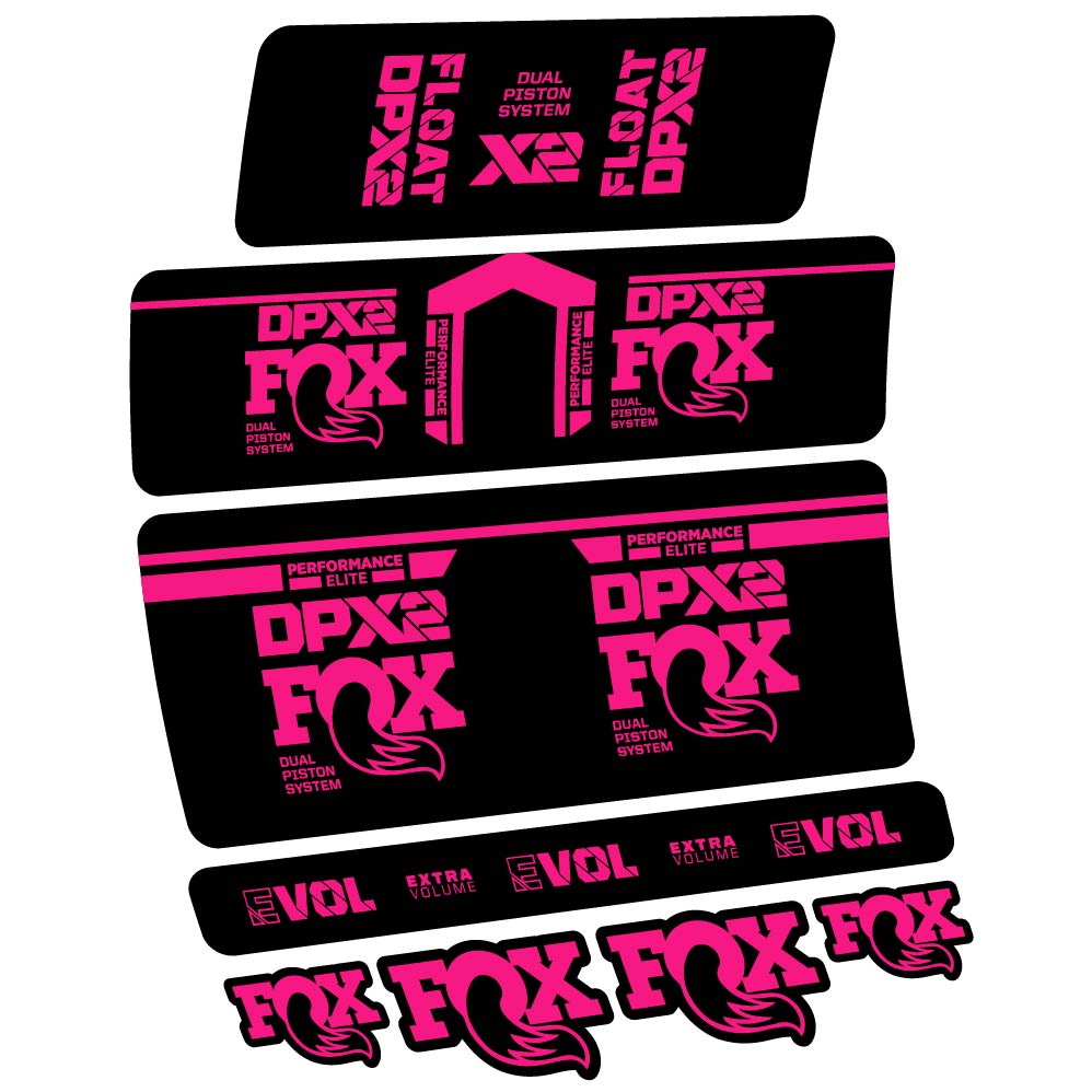 Stickers Fox DPX2 Performace Elite 2021 compatibles Autocollants amortisseur