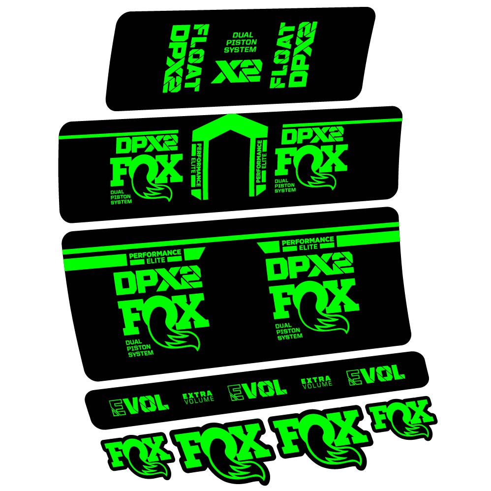 Stickers Fox DPX2 Performace Elite 2021 compatibles Autocollants amortisseur