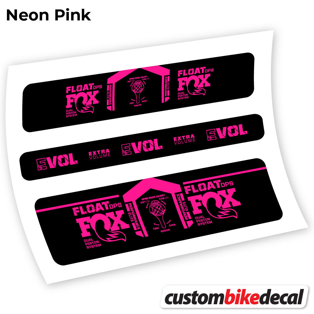 Neon Pink decal for Fox DPS Elite 2021 rear shock – bike sticker vinyl