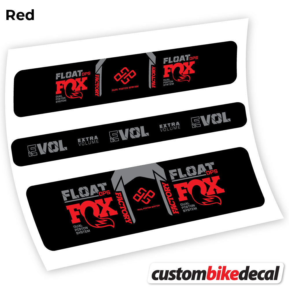 Red decal for Fox DPS Factory 2021 Remote rear shock – bike sticker vinyl