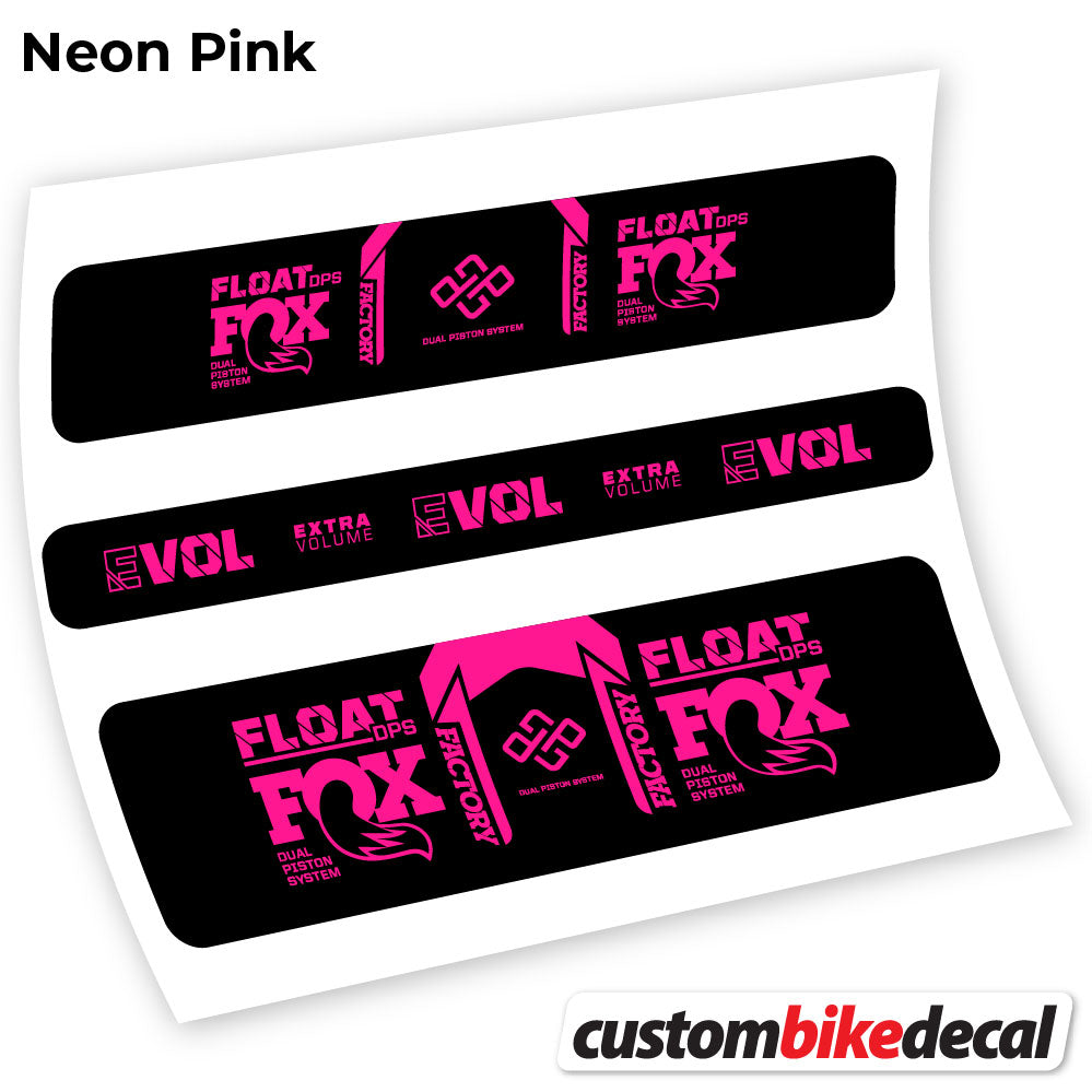 Neon Pink decal for Fox DPS Factory 2021 Remote rear shock – bike sticker vinyl