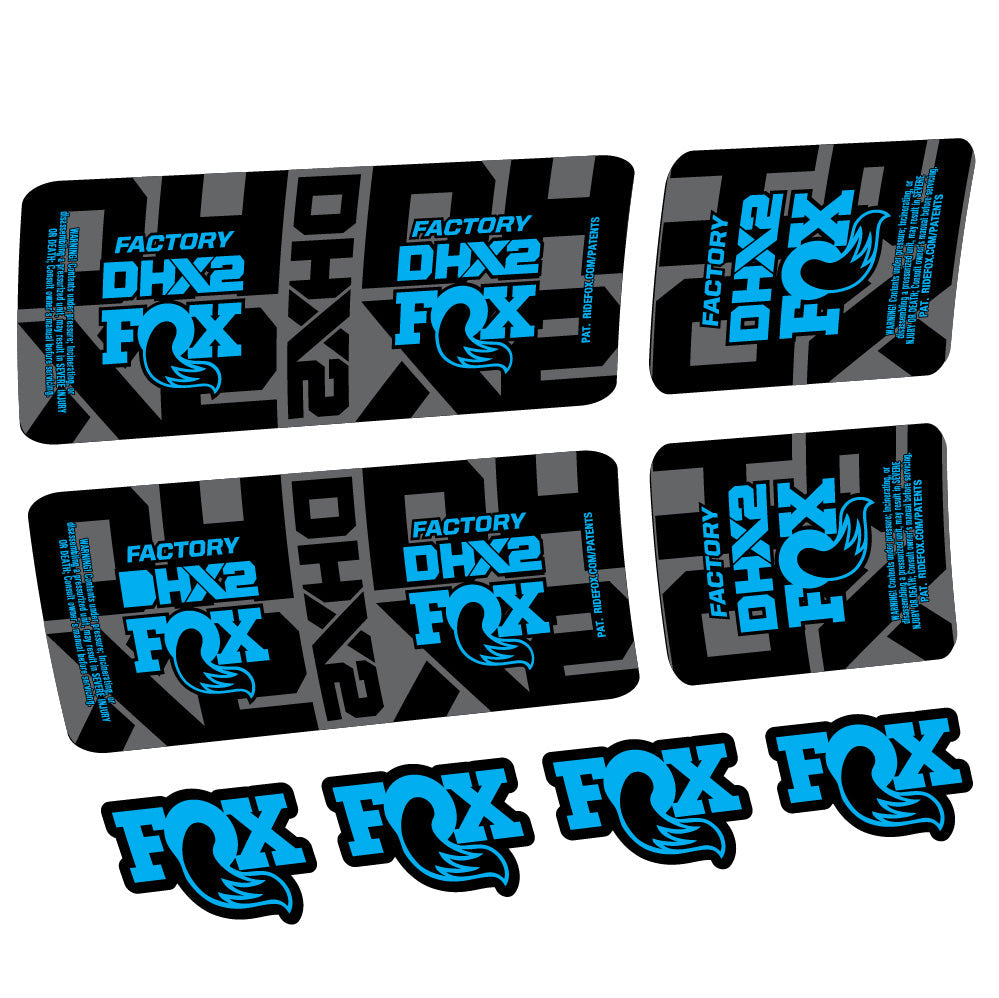 Stickers Fox DHX2 Factory compatibles Autocollants amortisseur VTT