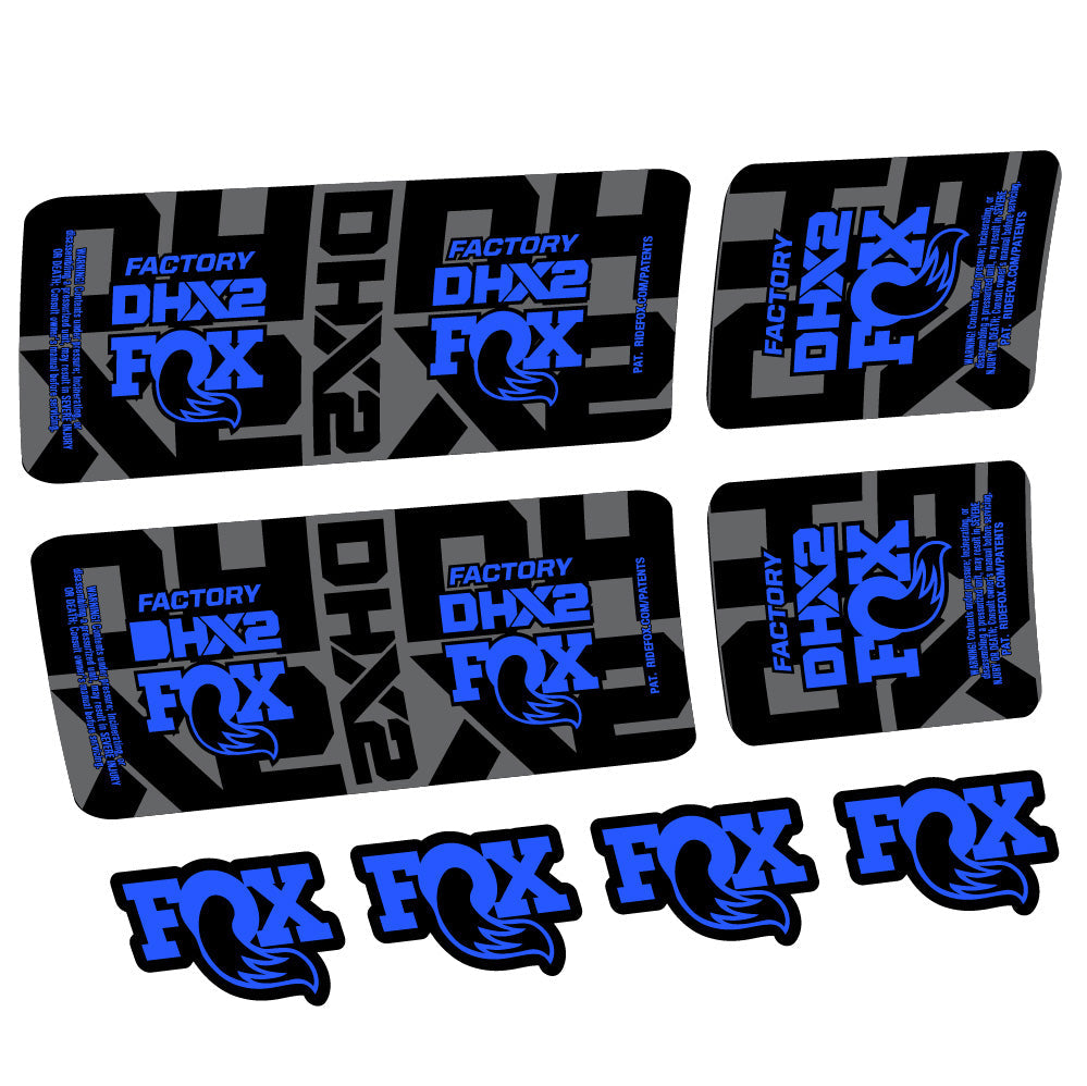 Stickers Fox DHX2 Factory compatibles Autocollants amortisseur VTT