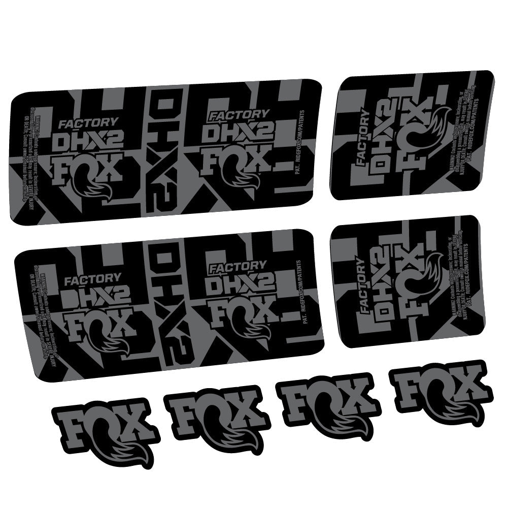 Stickers Fox DHX2 Factory compatibles Autocollants amortisseur VTT