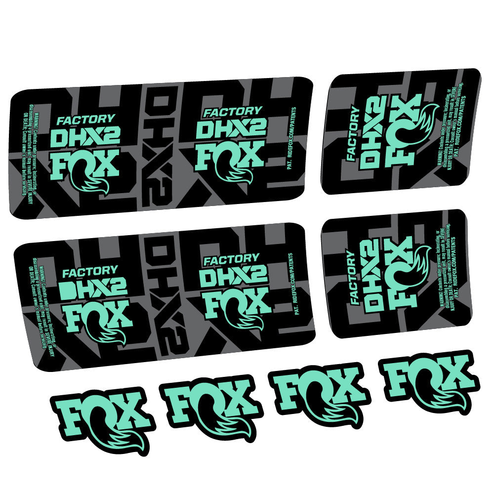 Stickers Fox DHX2 Factory compatibles Autocollants amortisseur VTT