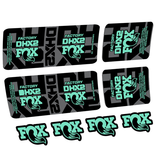 Stickers Fox DHX2 Factory compatibles Autocollants amortisseur VTT