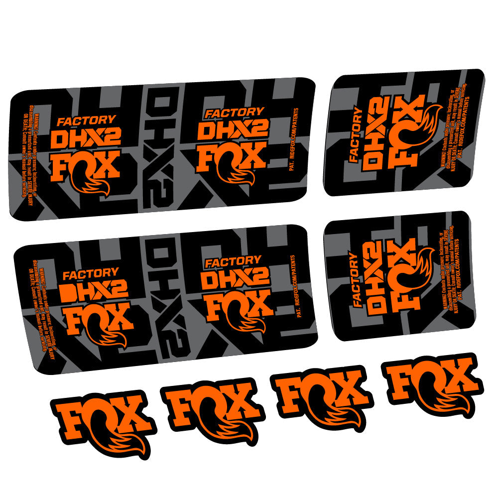 Stickers Fox DHX2 Factory compatibles Autocollants amortisseur VTT