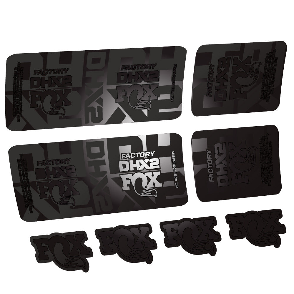 Stickers Fox DHX2 Factory compatibles Autocollants amortisseur VTT