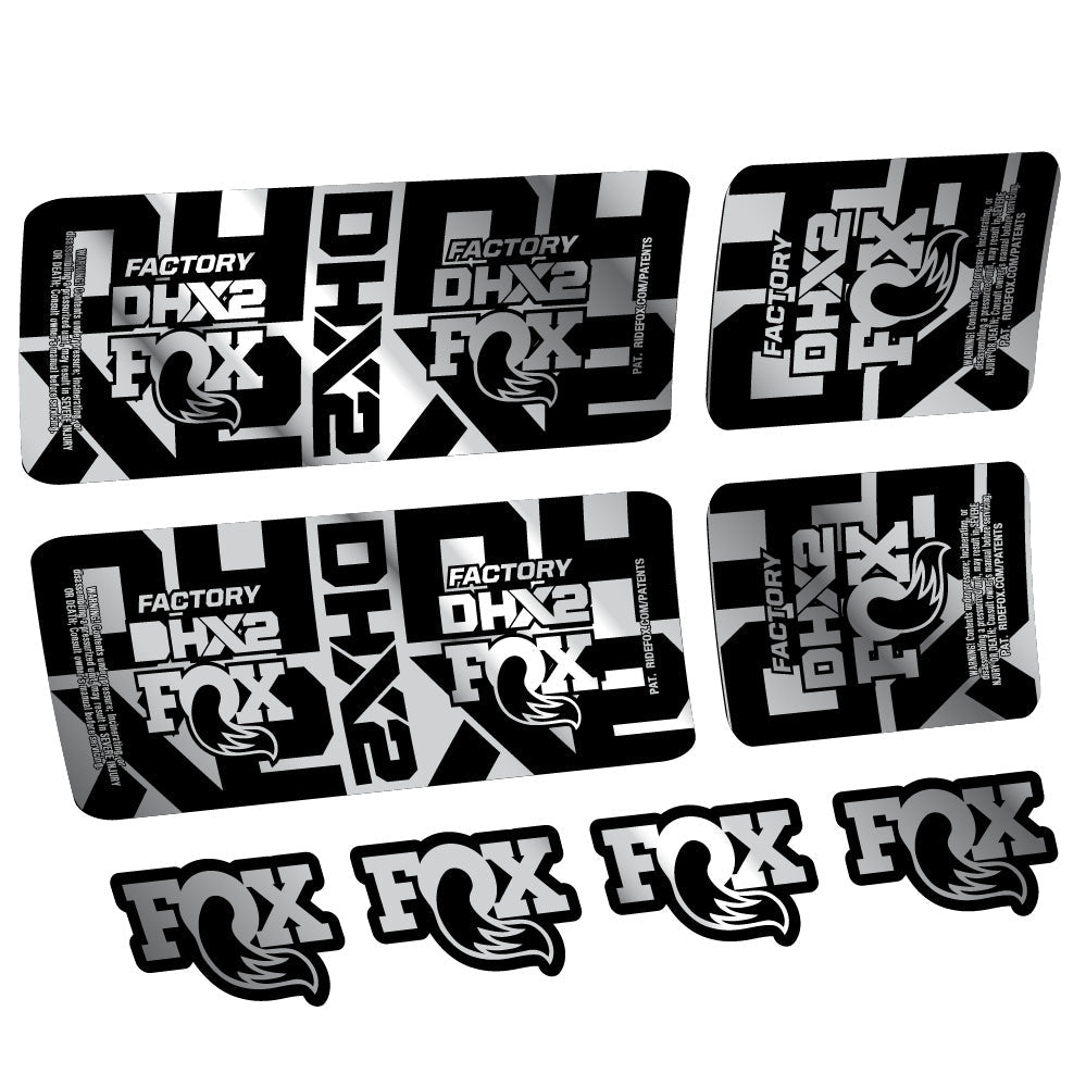 Stickers Fox DHX2 Factory compatibles Autocollants amortisseur VTT