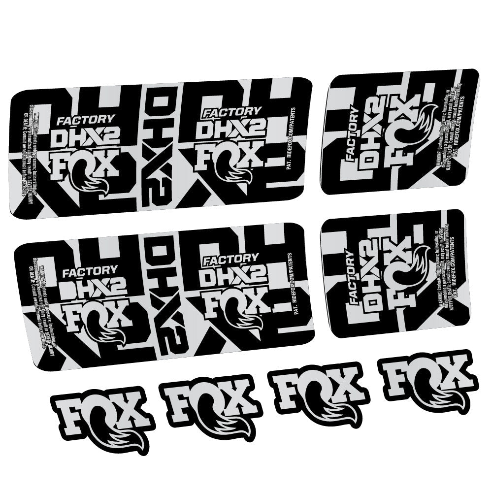 Stickers Fox DHX2 Factory compatibles Autocollants amortisseur VTT