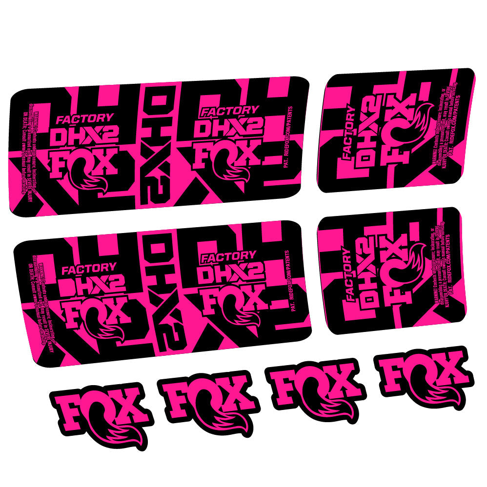 Stickers Fox DHX2 Factory compatibles Autocollants amortisseur VTT