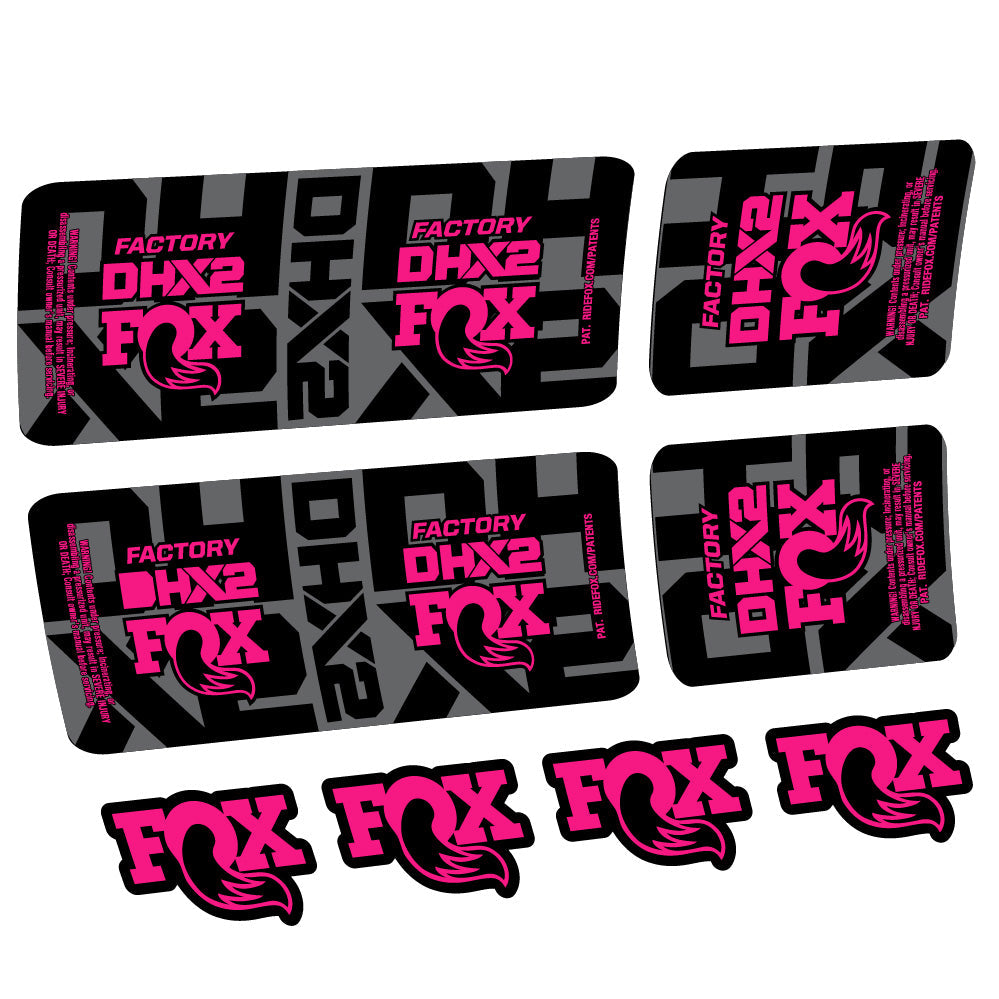 Stickers Fox DHX2 Factory compatibles Autocollants amortisseur VTT