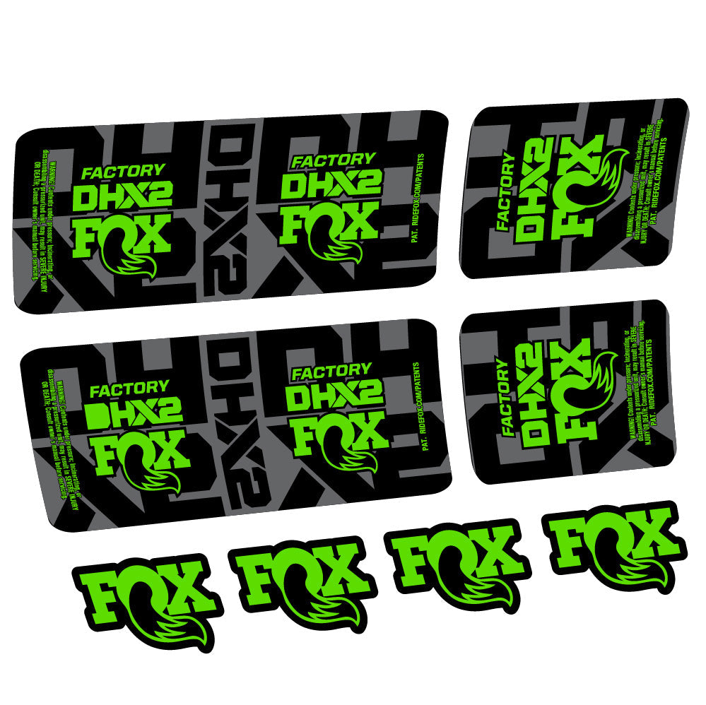 Stickers Fox DHX2 Factory compatibles Autocollants amortisseur VTT