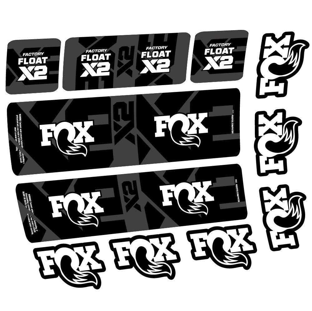 Stickers Fox Float X2 Factory compatibles Autocollants amortisseur