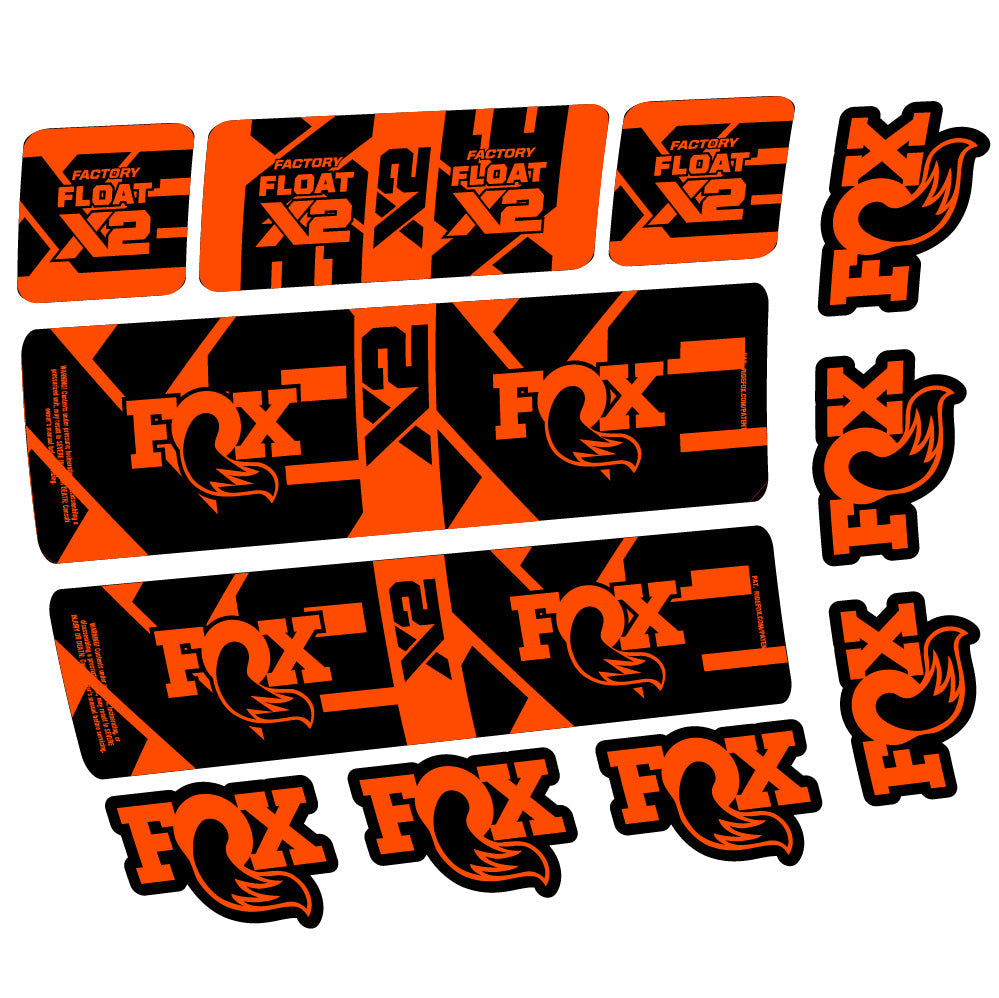 Stickers Fox Float X2 Factory compatibles Autocollants amortisseur