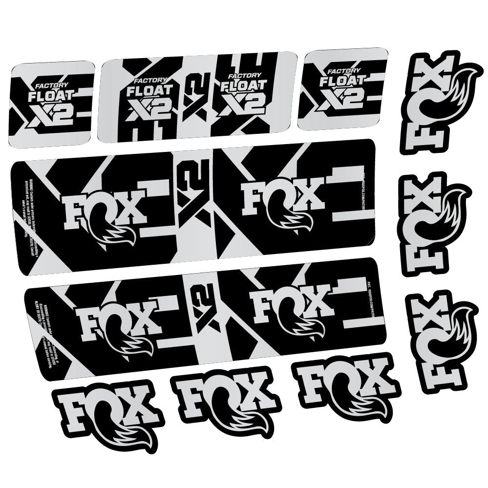 Stickers Fox Float X2 Factory compatibles Autocollants amortisseur