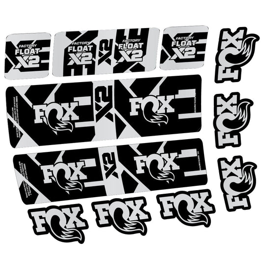 Stickers Fox Float X2 Factory compatibles - Autocollants amortisseur VTT
