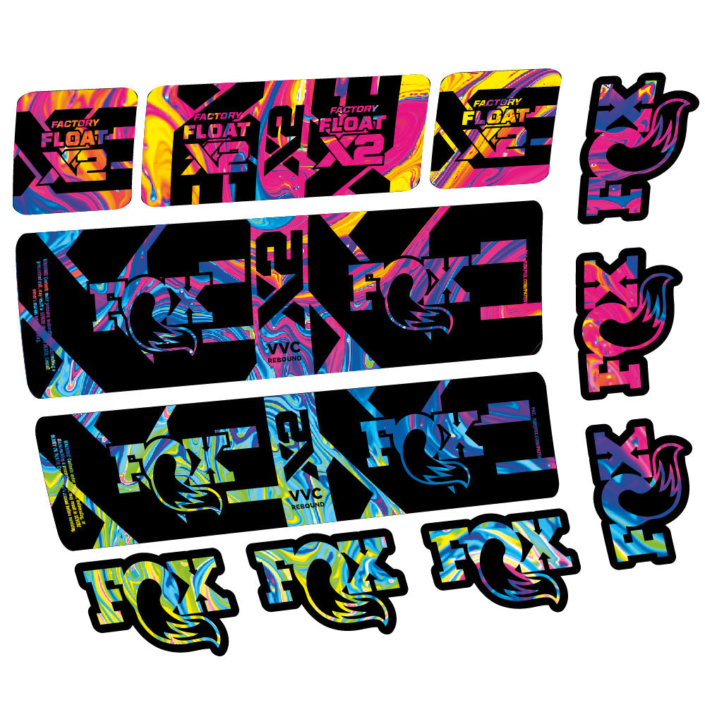 Stickers Fox Float X2 Factory compatibles Autocollants amortisseur