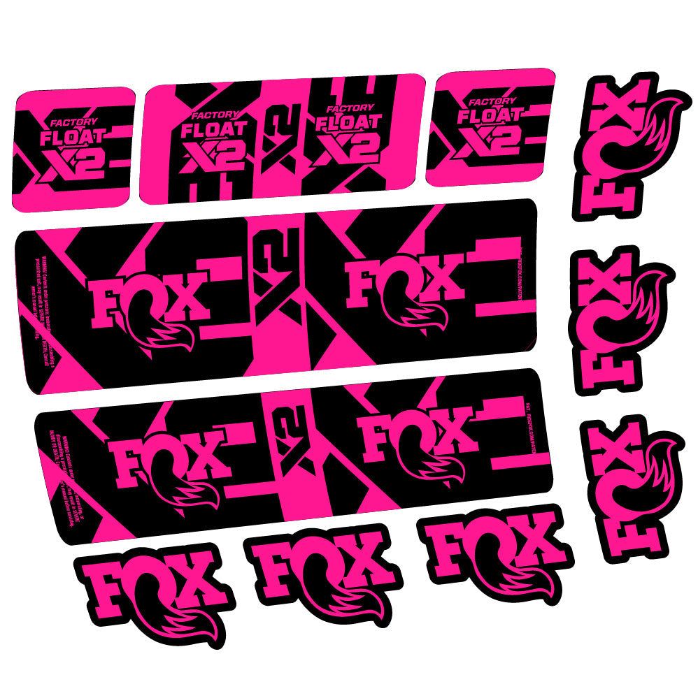 Stickers Fox Float X2 Factory compatibles - Autocollants amortisseur VTT