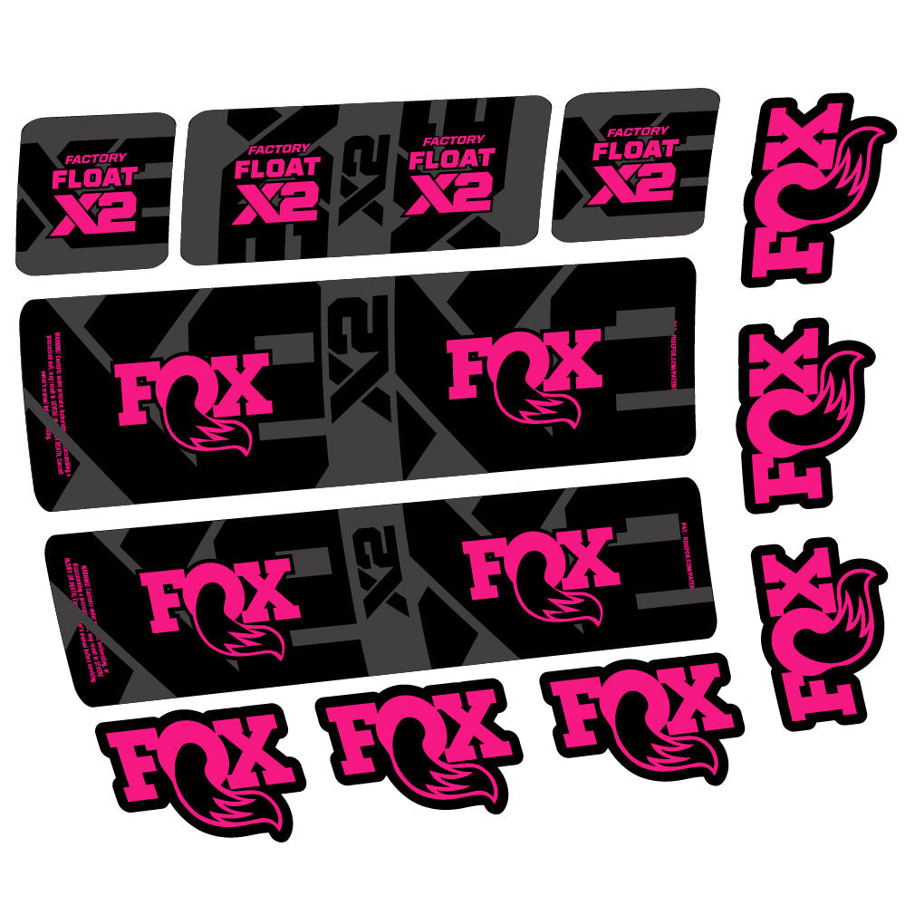Stickers Fox Float X2 Factory compatibles Autocollants amortisseur