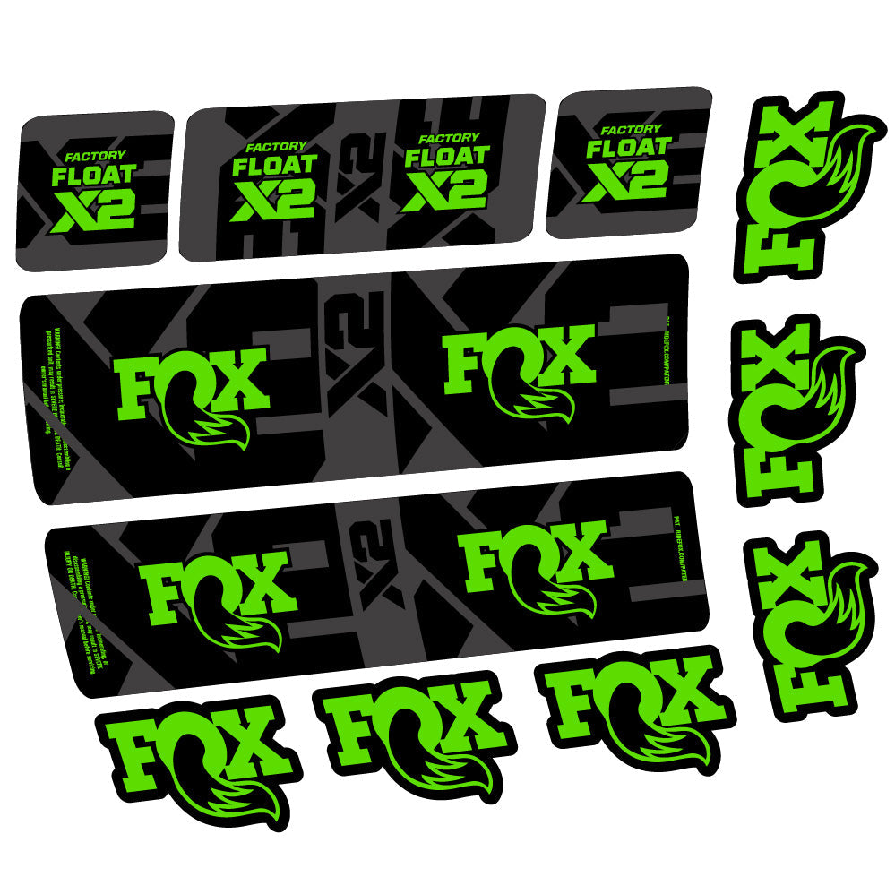 Stickers Fox Float X2 Factory compatibles Autocollants amortisseur