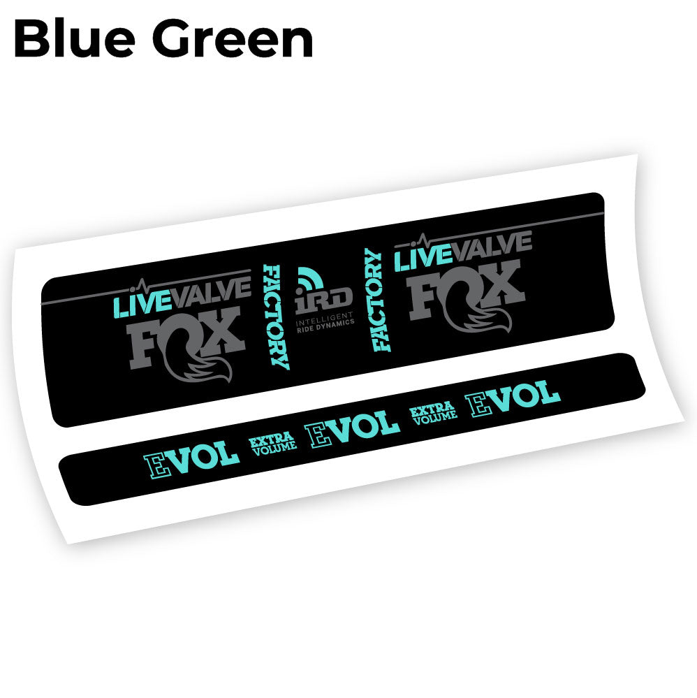 Stickers Fox Factory LiveValve IRD compatibles Autocollants amortisseur