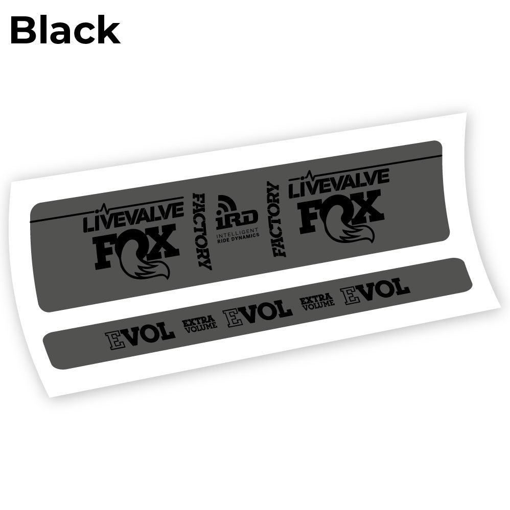 Stickers Fox Factory LiveValve IRD compatibles Autocollants amortisseur