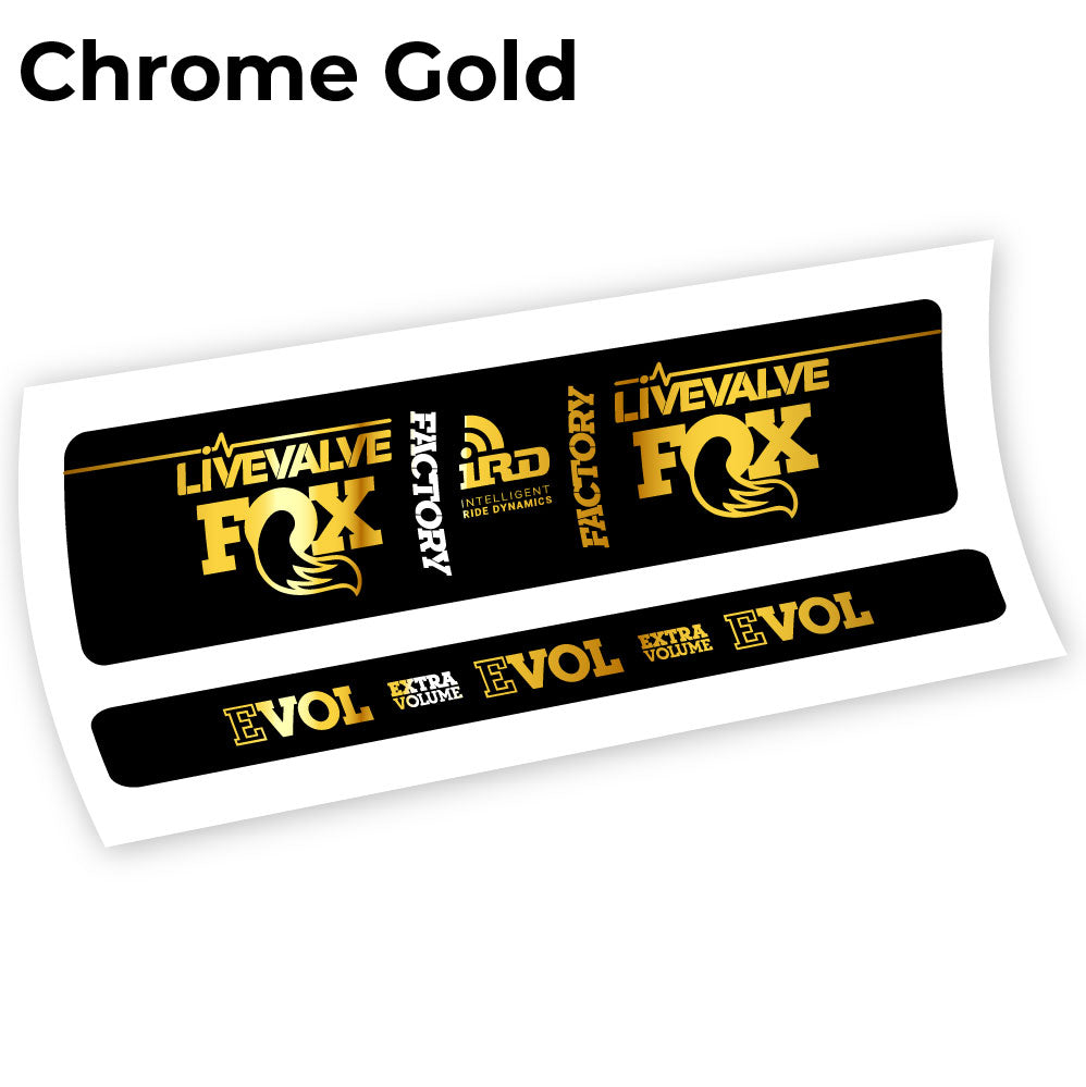 Stickers Fox Factory LiveValve IRD compatibles Autocollants amortisseur