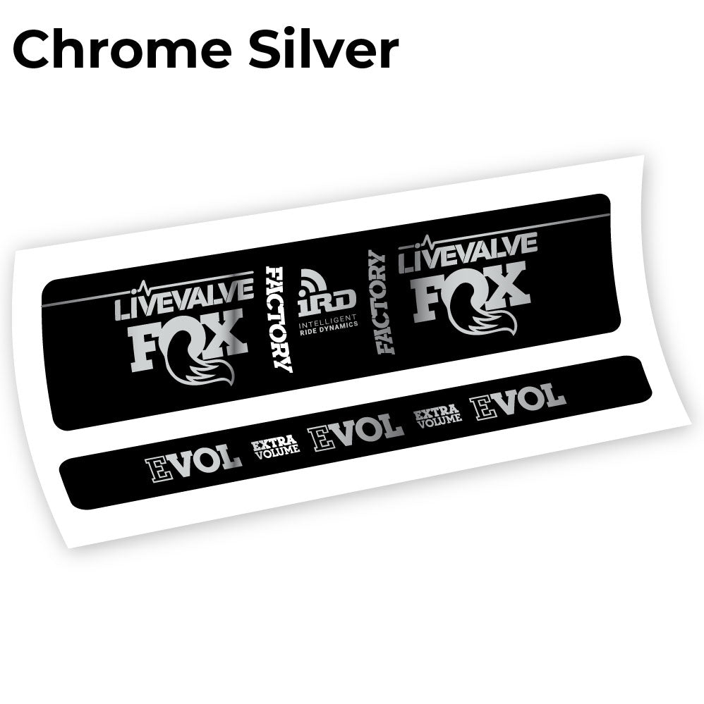 Stickers Fox Factory LiveValve IRD compatibles Autocollants amortisseur