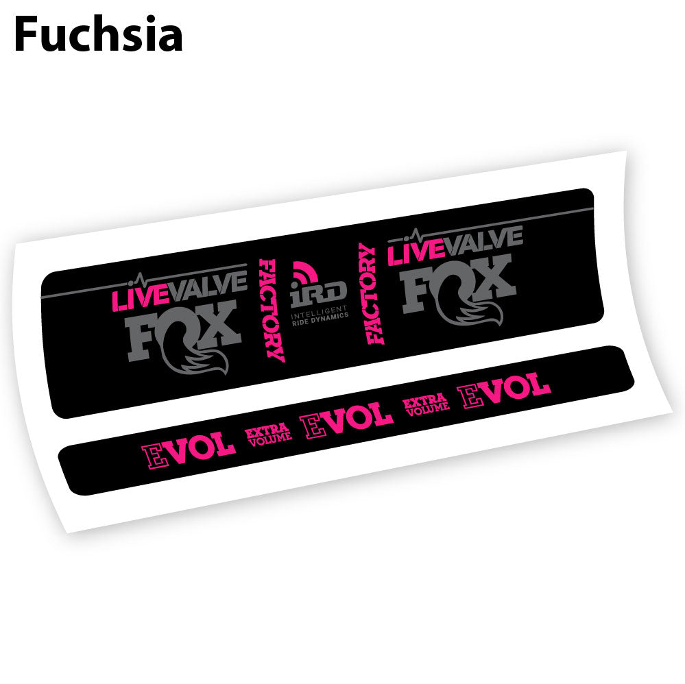 Stickers Fox Factory LiveValve IRD compatibles Autocollants amortisseur