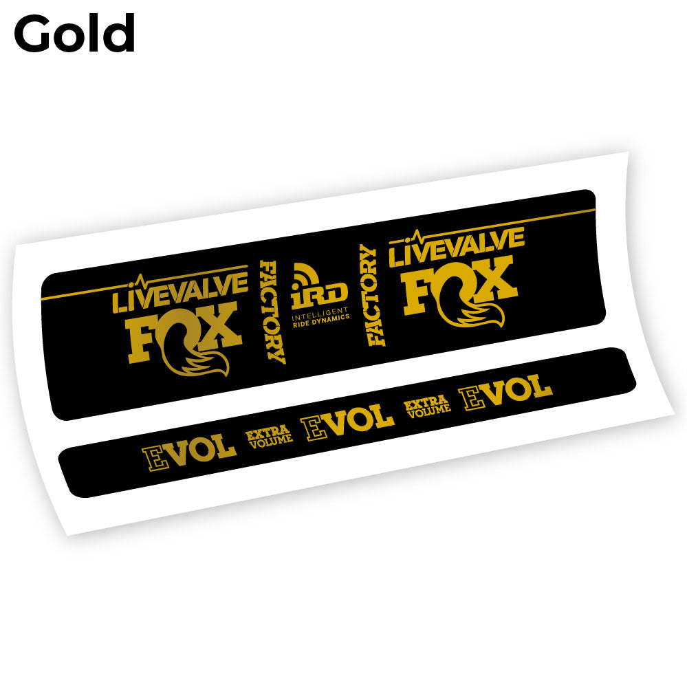 Stickers Fox Factory LiveValve IRD compatibles Autocollants amortisseur