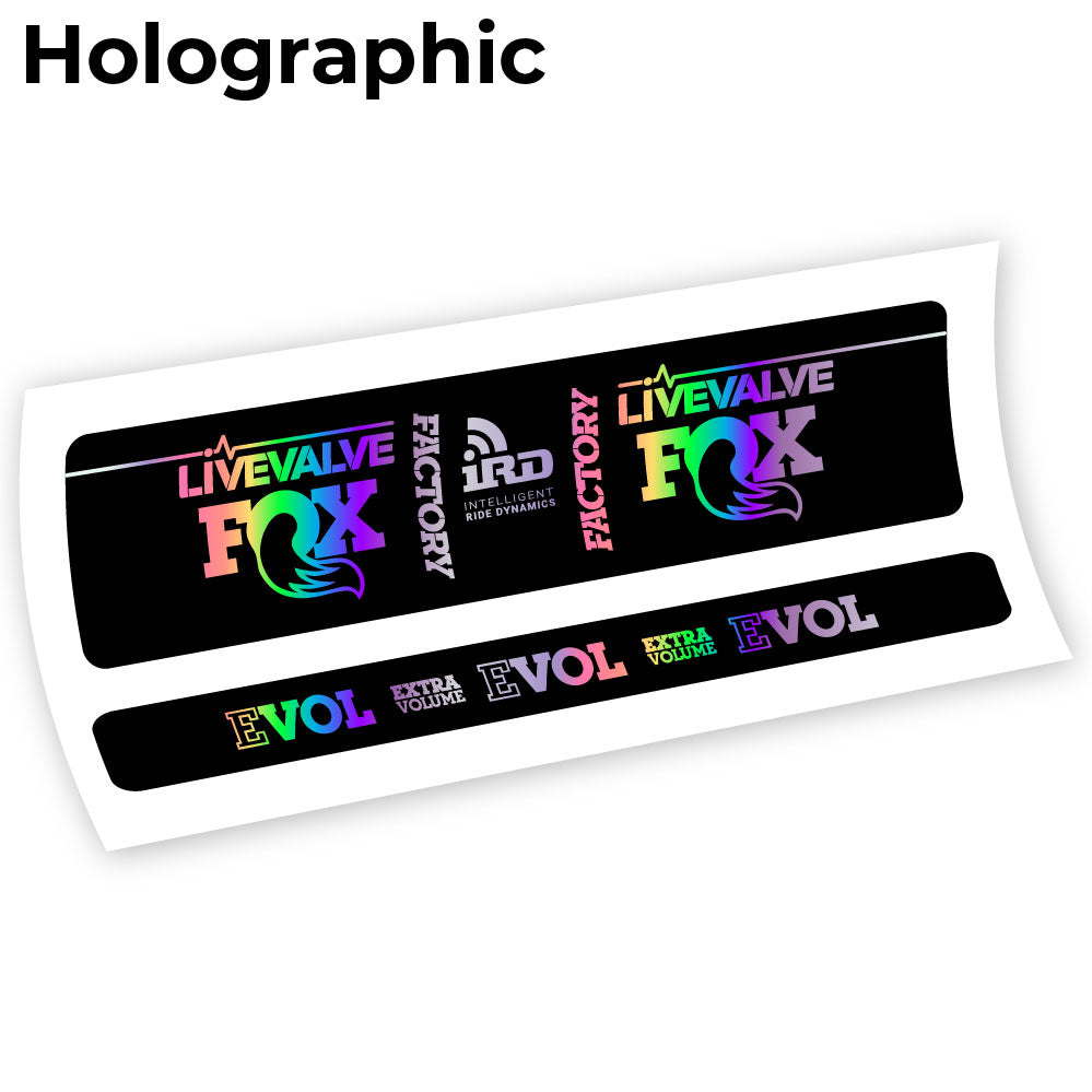 Stickers Fox Factory LiveValve IRD compatibles Autocollants amortisseur