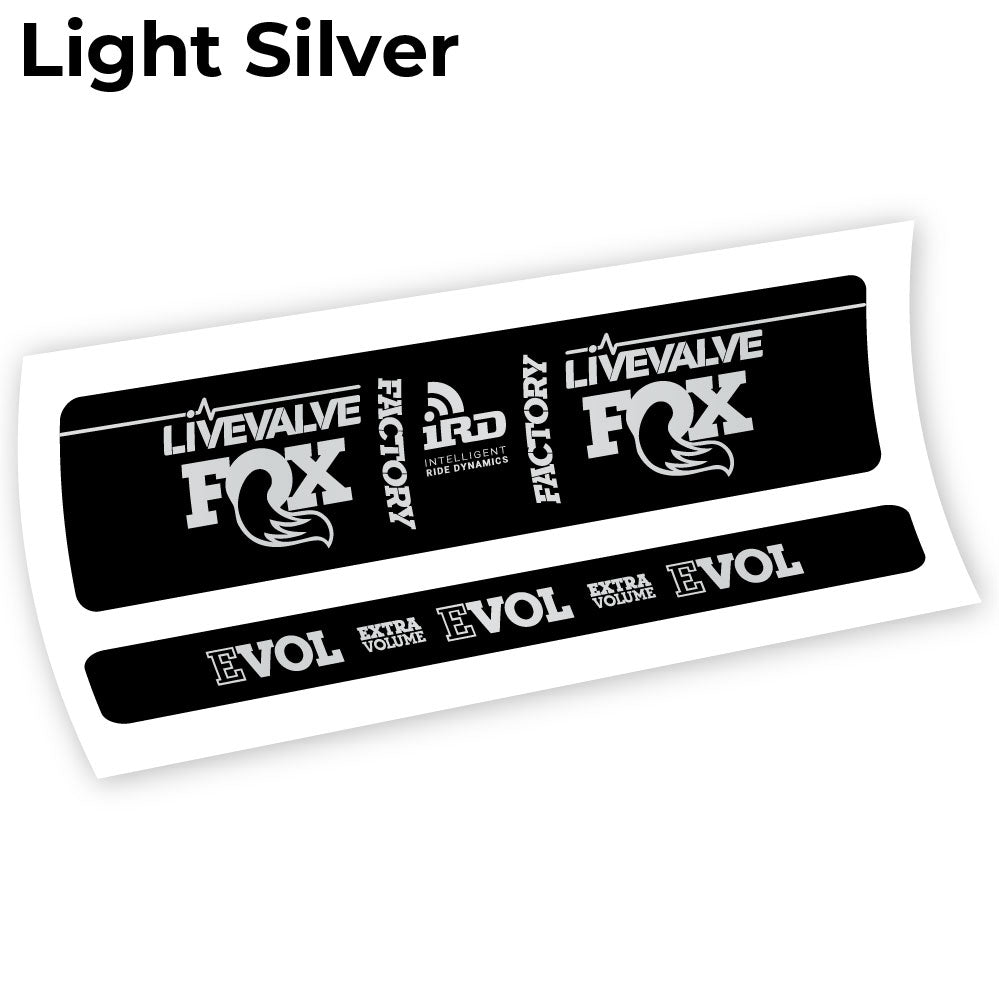 Stickers Fox Factory LiveValve IRD compatibles Autocollants amortisseur