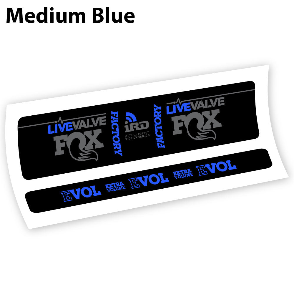 Stickers Fox Factory LiveValve IRD compatibles Autocollants amortisseur