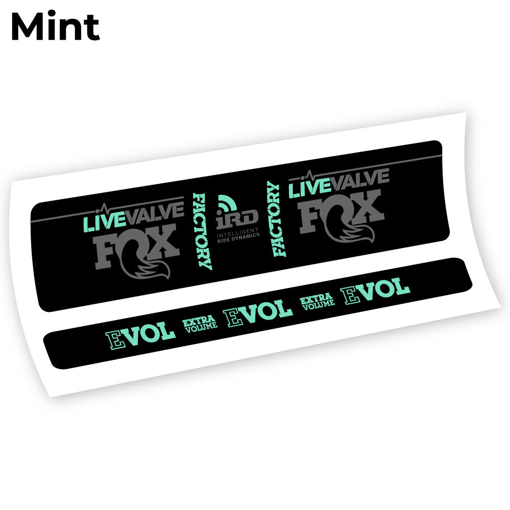 Stickers Fox Factory LiveValve IRD compatibles Autocollants amortisseur