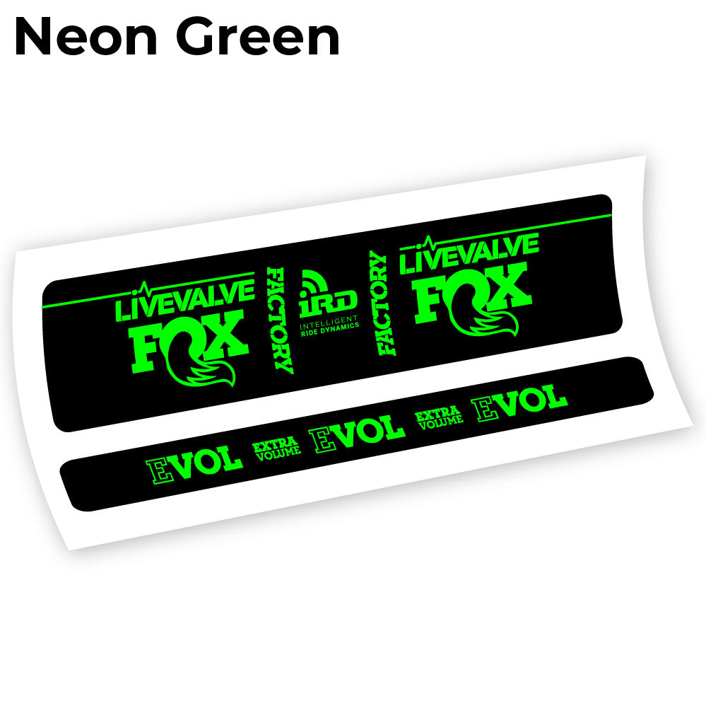 Stickers Fox Factory LiveValve IRD compatibles Autocollants amortisseur