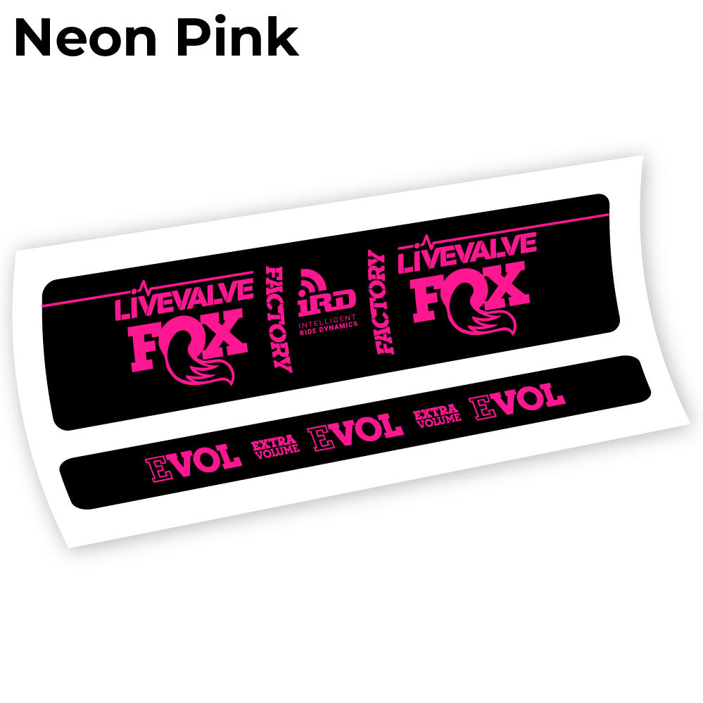Stickers Fox Factory LiveValve IRD compatibles Autocollants amortisseur