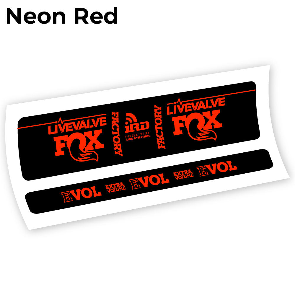 Stickers Fox Factory LiveValve IRD compatibles Autocollants amortisseur