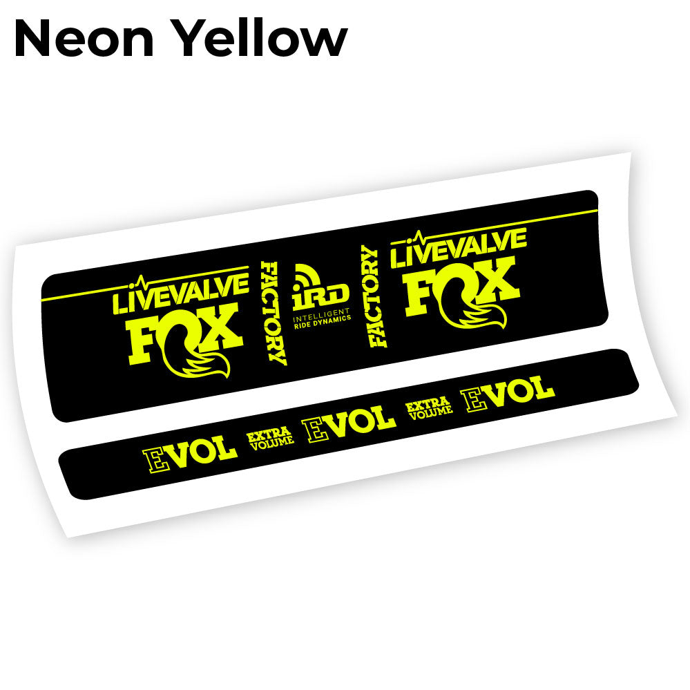 Stickers Fox Factory LiveValve IRD compatibles Autocollants amortisseur