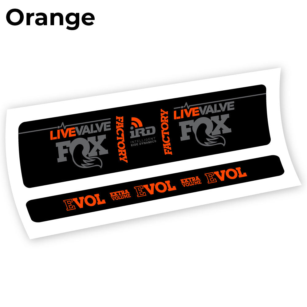 Stickers Fox Factory LiveValve IRD compatibles Autocollants amortisseur
