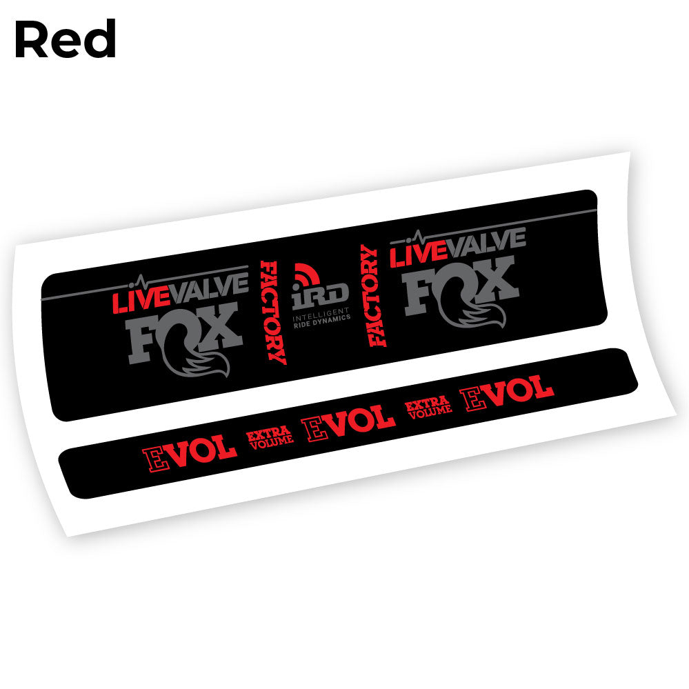Stickers Fox Factory LiveValve IRD compatibles Autocollants amortisseur