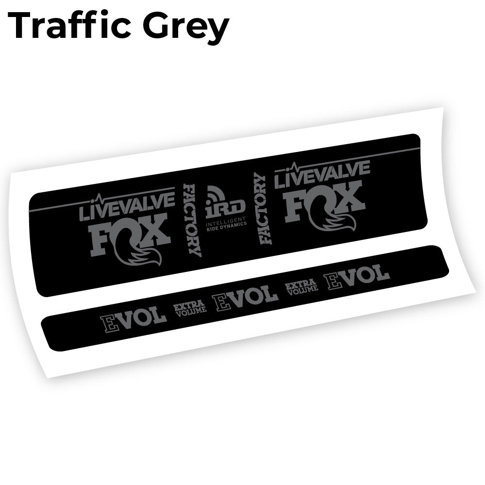 Stickers Fox Factory LiveValve IRD compatibles Autocollants amortisseur