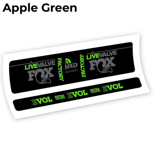 Stickers Fox Factory LiveValve IRD compatibles Autocollants amortisseur