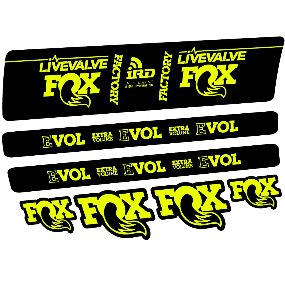 Stickers Fox DPS LiveValve 2019 compatibles Autocollants amortisseur