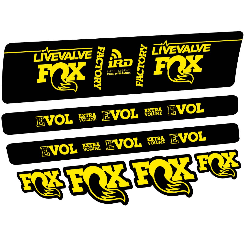 Stickers Fox DPS LiveValve 2019 compatibles Autocollants amortisseur