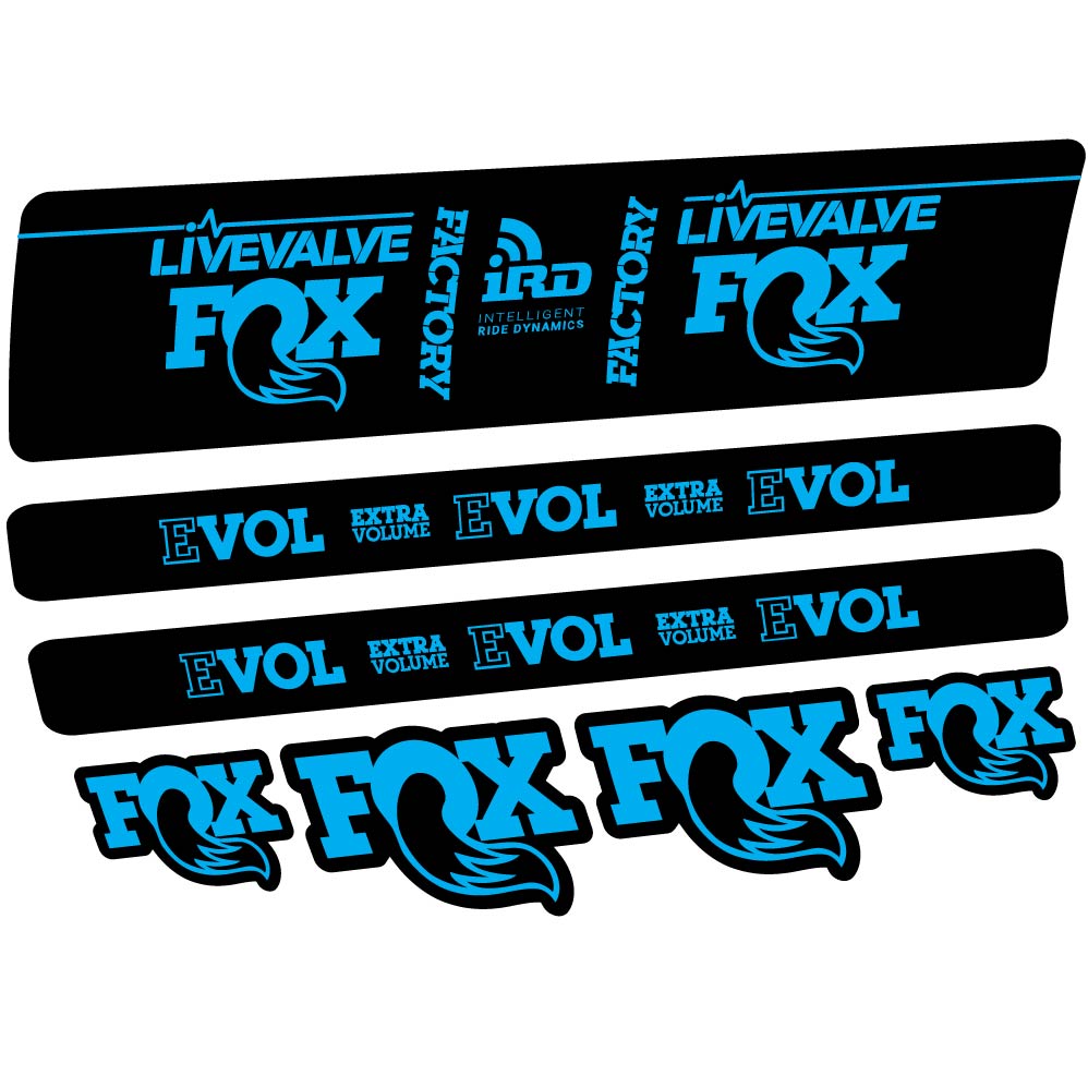 Stickers Fox DPS LiveValve 2019 compatibles Autocollants amortisseur