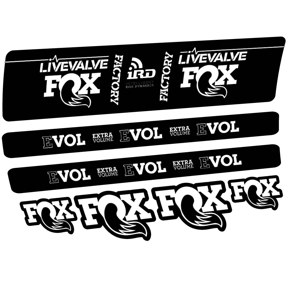 Stickers Fox DPS LiveValve 2019 compatibles Autocollants amortisseur