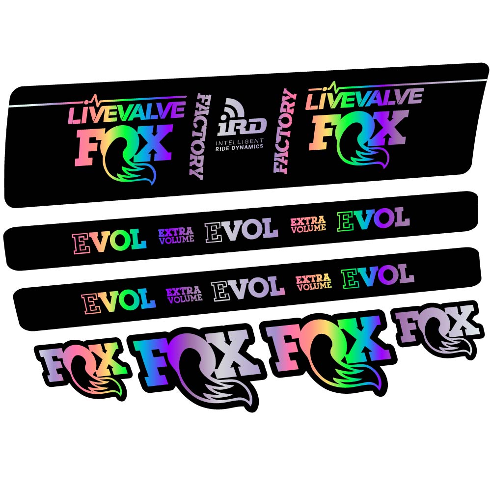 Stickers Fox DPS LiveValve 2019 compatibles Autocollants amortisseur